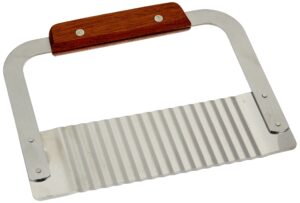 winco 7-inch blade serrator with wooden handle