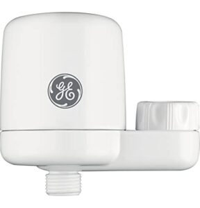 ge shower filter system | connects to shower head to limit hard water & chlorine | reduce shower water sediment | easy install, no tools required | replace filter (fxsch) every 6 months | gxsm01hww