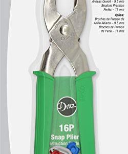 Dritz 16P Snap Fastener Pliers, Size 15 (3/8-Inch) & Size 16 (7/16-Inch), Green