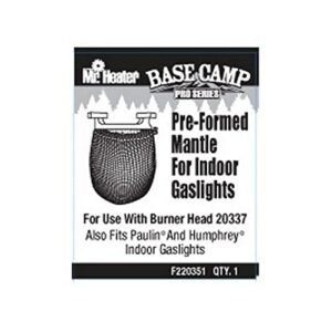 mr. heater base camp pro series pre-formed mantle for indoor propane gaslights