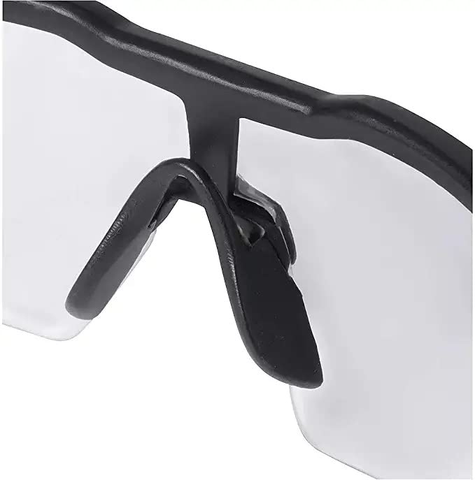 Milwaukee Anti-Fog Safety Glasses Clear Lens Black/Red Frame 2 pc. - Case of 2