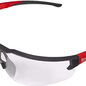 Milwaukee Anti-Fog Safety Glasses Clear Lens Black/Red Frame 2 pc. - Case of 2