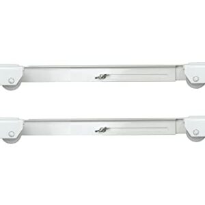 Shepherd Hardware 9601 Stamped Steel Adjustable Appliance Rollers, 2-Pack