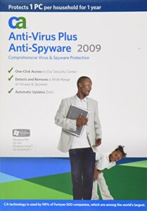 anti-virus plus spyware 2009 1 user