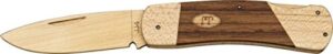 jj's knife kit lock back wooden pocket knife making kit | perfect beginner knife making kit to teach knife safety | ages seven and up | made in the usa