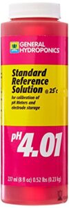 general hydroponics gh1541 ph 4.01 calibration solution for gardening, 8-ounc, 8 ounce, natural