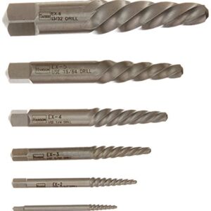 IRWIN Screw Extractor, Spiral Flute, 6-Piece (53545)