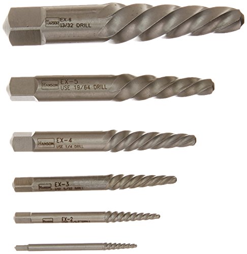 IRWIN Screw Extractor, Spiral Flute, 6-Piece (53545)