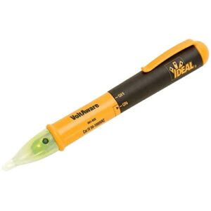 ideal industries inc. 61-025 volt aware non-contact voltage tester, clear and compact voltage testing, cativ for 1000v, yellow