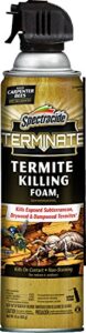 spectracide terminate termite killing foam, kills exposed subterranean, drywood and dampwood termites on contact, for insects, 16 fl ounce