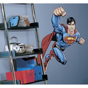 roommates rmk1156gm superman day of doom peel and stick giant wall decal