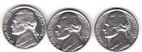 1983 - p-d choice uncirculated & s proof - jefferson nickels
