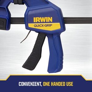 IRWIN QUICK-GRIP Bar Clamp, One-Handed Clamp/Spreader, 24-Inch (1964720)