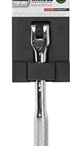 Performance Tool W36118 1/4-in Drive Flex Handle Home Improvement Hand Tool, Silver, 6-Inches