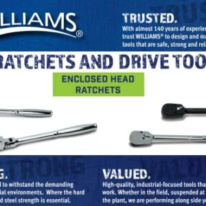 Williams M-52EHA Enclosed Head Ratchet 1/4-Inch