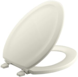 kohler 4647-96 stonewood toilet seat elongated,wood toilet seat, elongated toilet seat for standard toilets, toilet lid, biscuit