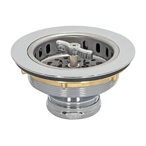 Eastman 30021 Heavy- Pattern with Spin and Seal Sink Strainer, Chrome