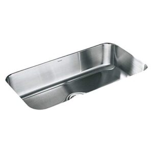 STERLING 11600-NA 32-Inch McAllister 32-Inch by 18-Inch Under-Mount Single Bowl Kitchen Sink, Stainless Steel