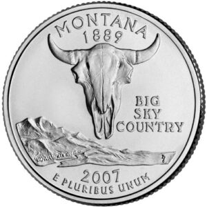 2007-p&d montana state quarter bu rolls (2 total)