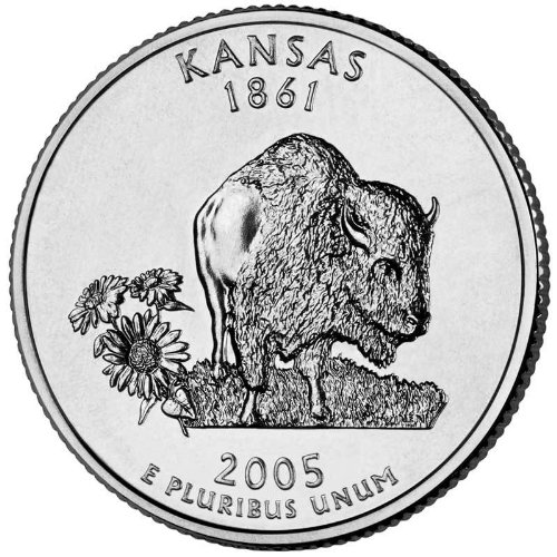 2005-P Kansas State Quarter BU Roll