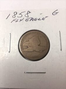 1858 flying eagle cent cent good