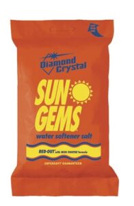diamond crystal sun gems water softener salt polybagged 40 lb. red