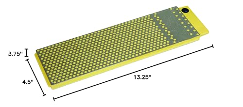 Diamond Machining Technology (DMT) WM8CX DuoSharp Double-Sided Diamond Sharpening Stone Bench, Coarse/Extra-Coarse, 8 Inch