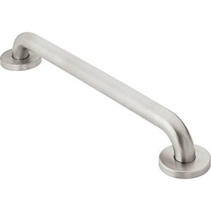 moen bathroom safety 36-inch shower grab bar with concealed screws and a slip-resistant peened texture, r8736p