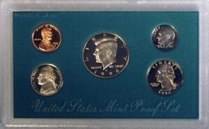 1996 u.s. proof set in original government packaging
