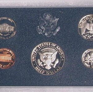 1983 US Mint Proof 5 Coin Set Original Box