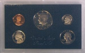 1983 us mint proof 5 coin set original box