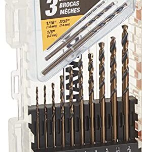 DEWALT Black Oxide Drill Bit Set, 20-Piece (DW1177) (Black & Gold)