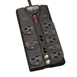 tripp lite protect it surge protector/suppressor 8 outlets 10' cord 3240 joules, tlp810net, lot of 1