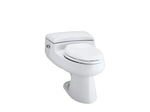 kohler k-3597-0 san raphael comfort height pressure iite 1.0 gpf elongated toilet, white