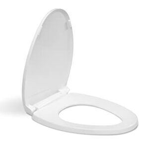 Centoco 1700SC-001 Luxury Plastic Elongated Toilet Seat with Slow Close, White