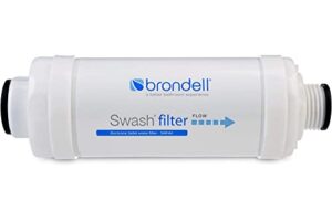 brondell swf44 swash bidet filter, premium carbon water filtration system for electric bidet toilet seats, lasts up to 6 months