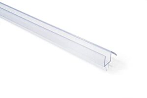 crl co-extruded clear bottom wipe with drip rail for 3/8" glass - 31 in long