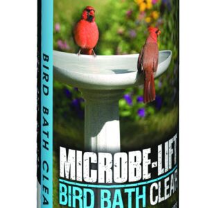 MICROBE-LIFT Bird Bath Clear Two-in-One Water Cleaner and Surface Treatment for Outdoor Birdbaths and Fountains, Safe for Birds, Fish, and Frogs (Birdbath Clear 4-Ounce)