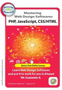 3 web design training courses - php, css/html & javascript training cds value pack
