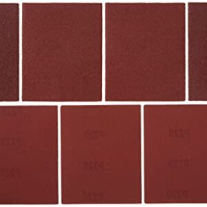 BLACK+DECKER Sandpaper Assortment For Plastic , 1/4-Inch Sheet, 6-Pack (74-606)