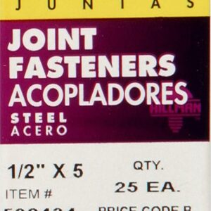 The Hillman Group 532434 Joint Fasteners Small Pack 1/2, 25-Pack