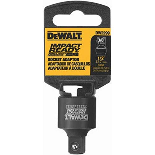 DEWALT 1/2-Inch Square Anvil to 3/8-Inch Square Anvil, Dark Grey (DW2299)