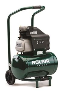 rolair fc2002hbp6 2 hp wheeled compressor with overload protection and manual reset