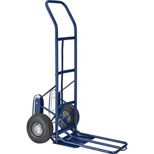 global industrial steel hand truck with curved handle & stair climbers