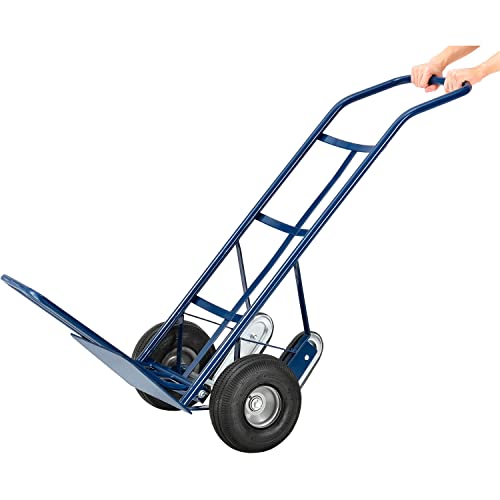 Global Industrial Steel Hand Truck with Curved Handle & Stair Climbers