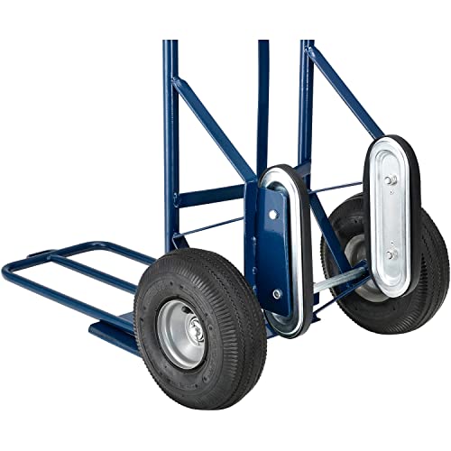 Global Industrial Steel Hand Truck with Curved Handle & Stair Climbers