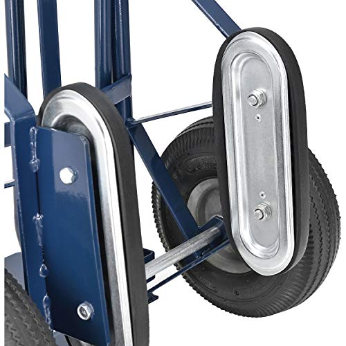 Global Industrial Steel Hand Truck with Curved Handle & Stair Climbers