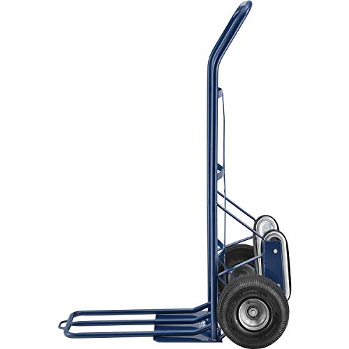 Global Industrial Steel Hand Truck with Curved Handle & Stair Climbers