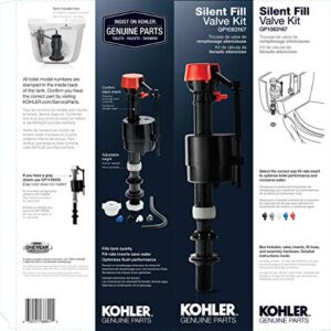 Kohler Genuine Part Gp1083167 Silent Fill Valve Kit For All Kohler Class Five Toilets,12.5" x 3.5" x 3"