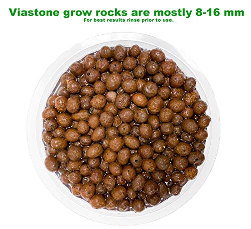 Viagrow VS10 Viastone Expanded Clay Pebbles, 10-Liter Rocks, Premium Growing